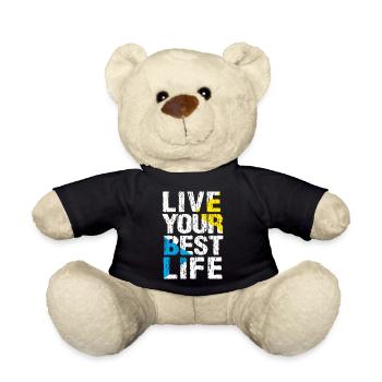 LEBE DEIN BESTES LEBEN - Teddy - Schwarz - Vorne