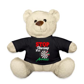 Dart Design Starrt nicht auf meine Pfeile - Teddy - Schwarz - Vorne