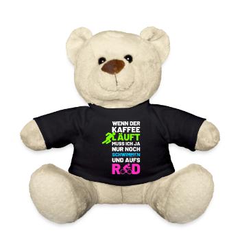 Wenn der Kaffee läuft - Teddy - Schwarz - Vorne