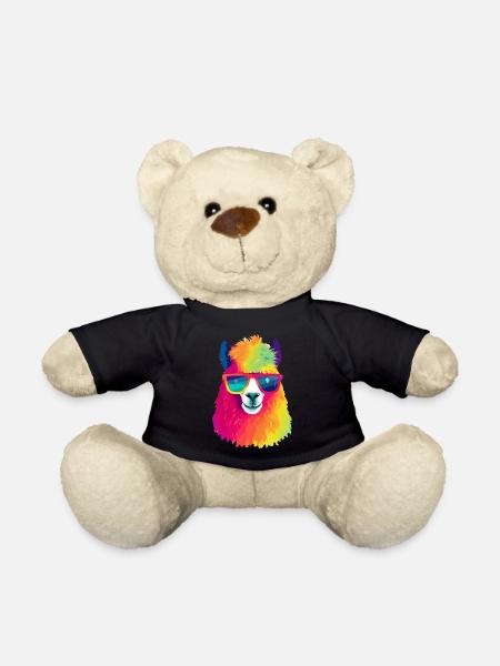 Oxy le lama à lunettes - Nounours - noir