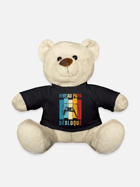 Nouveau Papa Nouvelle Naissance Annonce Gamer Fun - Nounours - noir