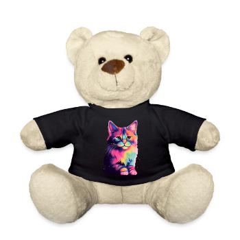 Universe Cat - Teddy Bear - black - Front