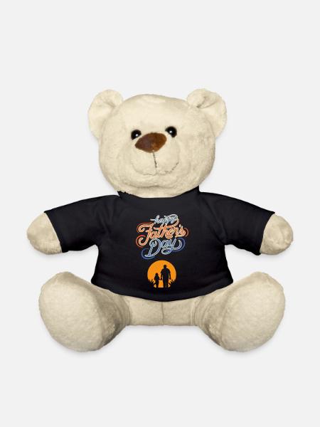 Bonne fête des pères, fille de papa - Nounours - noir