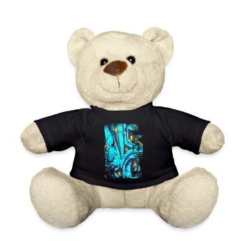 Graffiti-Stil Splash Hip Hop Farben Maler Farbe - Teddy - Schwarz - Vorne