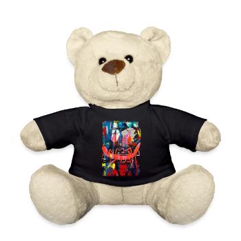 Graffiti style Splash hip hop colors painter color - Teddy Bear - black - Front