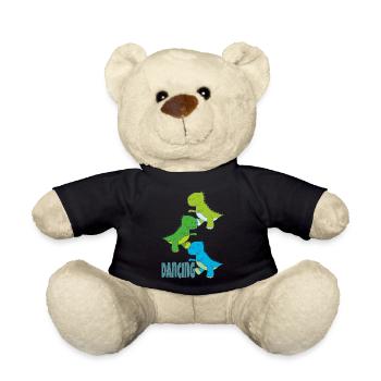 Dinos Dancing - Teddy Bear - black - Front