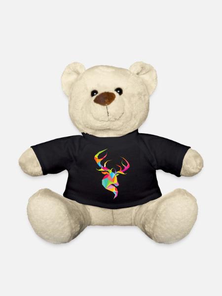 Deer Head - Teddy Bear - black