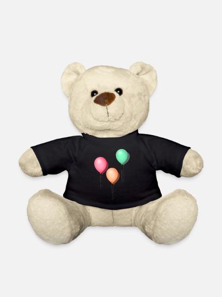 Luftballons Pastell - Teddy - Schwarz