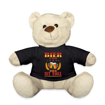 Bier - Teddy - Schwarz - Vorne