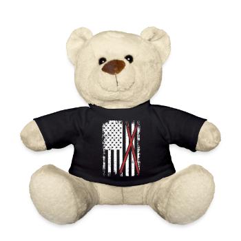Drums USA Flag - Teddy Bear - black - Front