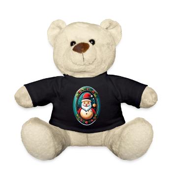 Weihnachtsmann - Teddy - Schwarz - Vorne