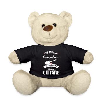 Sous-estimer une sexagénaire avec sa guitare - Nounours - noir - Devant