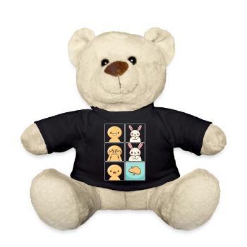 Kaninchenpinkeldesign für Kaninchentierhalter - Teddy - Schwarz - Vorne