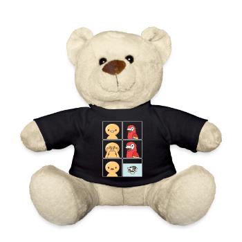 Parrot droppings design for parrot owners - Teddy Bear - black - Front