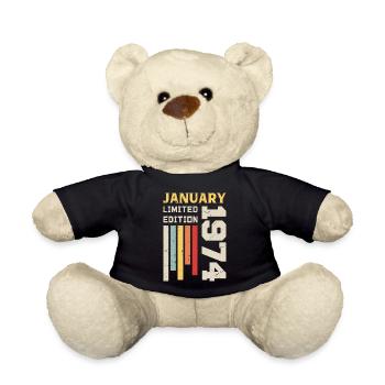 Januar 1974 - Januar 1974 Geburtstagsgeschenk - Teddy - Schwarz - Vorne