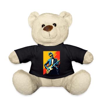 Pop Art Rocker - Teddy Bear - black - Front