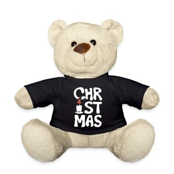 Noël bougie police lettrage logo Noël - Nounours - noir - Devant