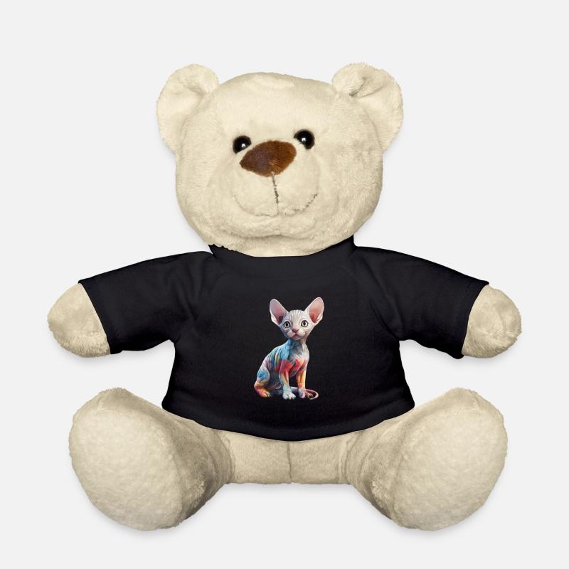 Fleurs de chat Sphynx - Nounours - noir