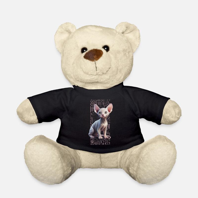 Sphynx Cat Calligraphitti - Teddy - Schwarz
