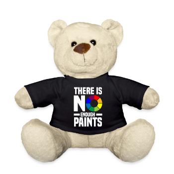 Acrylgießen Geschenke | Maler Kunst Leinwand Farbe - Teddy - Schwarz - Vorne