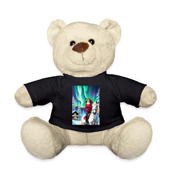 personalized design mother's gift - Teddy Bear - black - Front