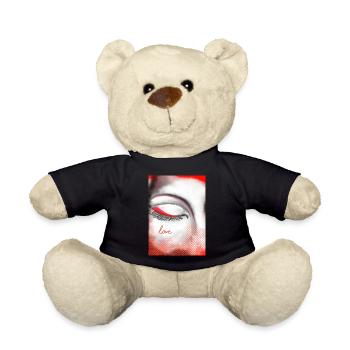 Herz und Liebe auf Highlight - Teddy - Schwarz - Vorne