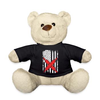 US Flagge Bäcker - Teddy - Schwarz - Vorne