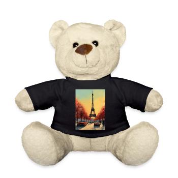 Pariser Eiffelturm - Teddy - Schwarz - Vorne