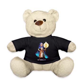 Sorceress Fantasy Illustration - Teddy Bear - black - Front