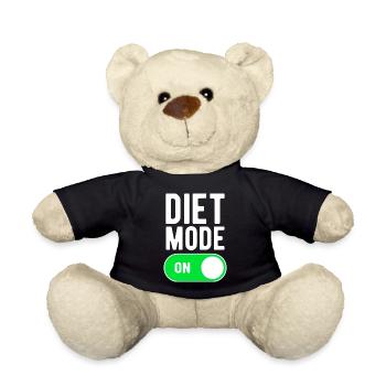 Diätmodus EIN Fitnessstudio Bodybuilding Gewichte Workout - Teddy - Schwarz - Vorne