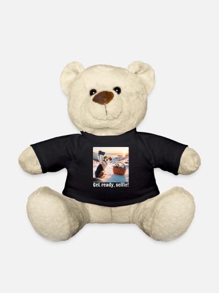 Get ready, selfie-4 - Teddy Bear - black