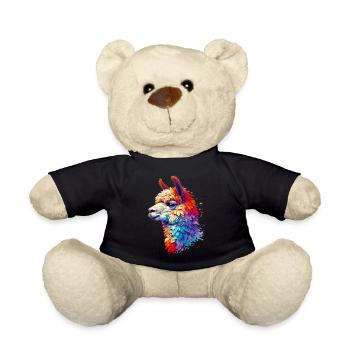 Alpaca - Teddy Bear - black - Front