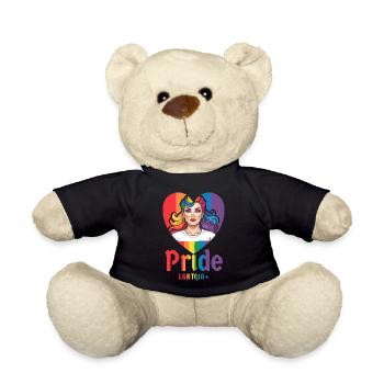 LGBT Stolz - Teddy - Schwarz - Vorne