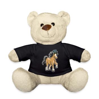 Gebirge Pferd . Pferde Alpen Ross Tirol Tiroler - Teddy - Schwarz - Vorne