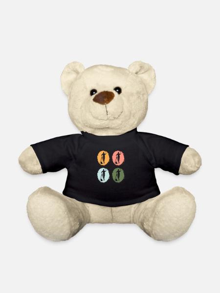 Maler, Künstler, Kunst, Malerei Pinsel Farbpalette - Teddy - Schwarz