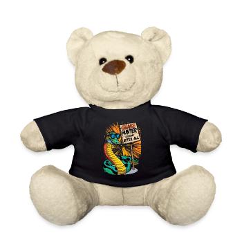 Cool Snake - Teddy Bear - black - Front