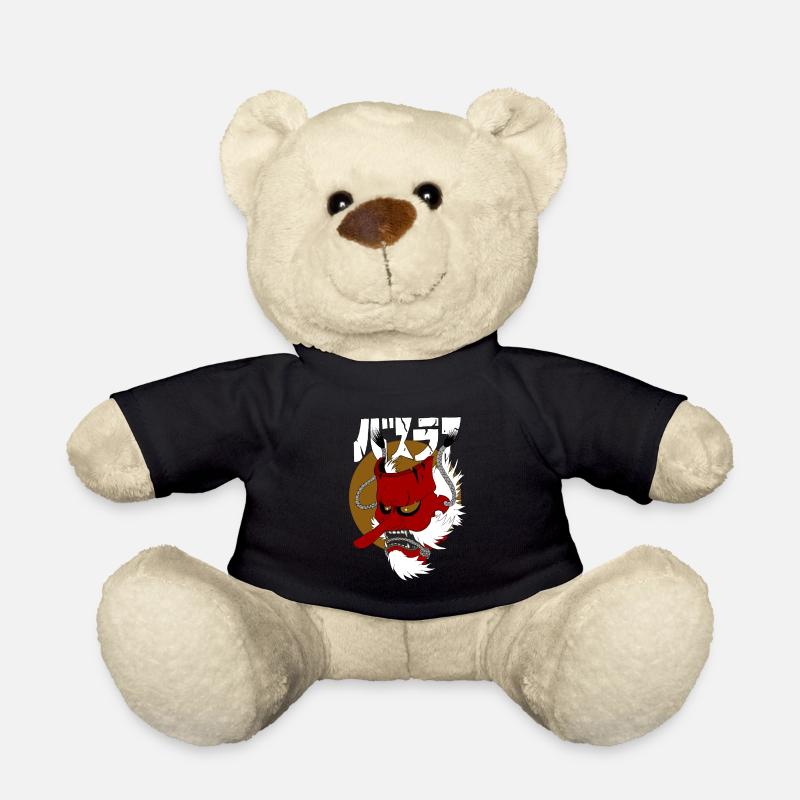 Japanische Dämonenmaske - Teddy - Schwarz