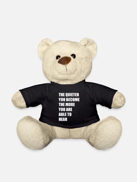 Motivational Quotes - Teddy Bear - black