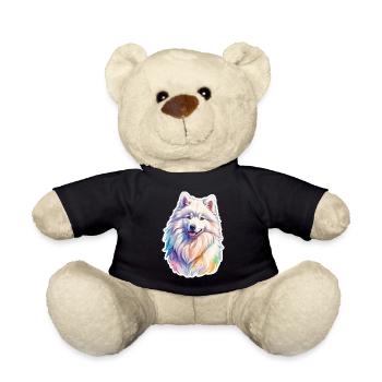 Samoyed Watercolors - Teddy Bear - black - Front