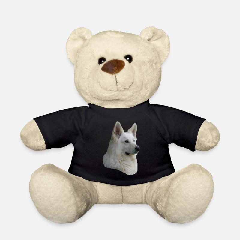 Tête de berger blanc - Nounours - noir