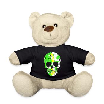 Cool skull - Teddy Bear - black - Front