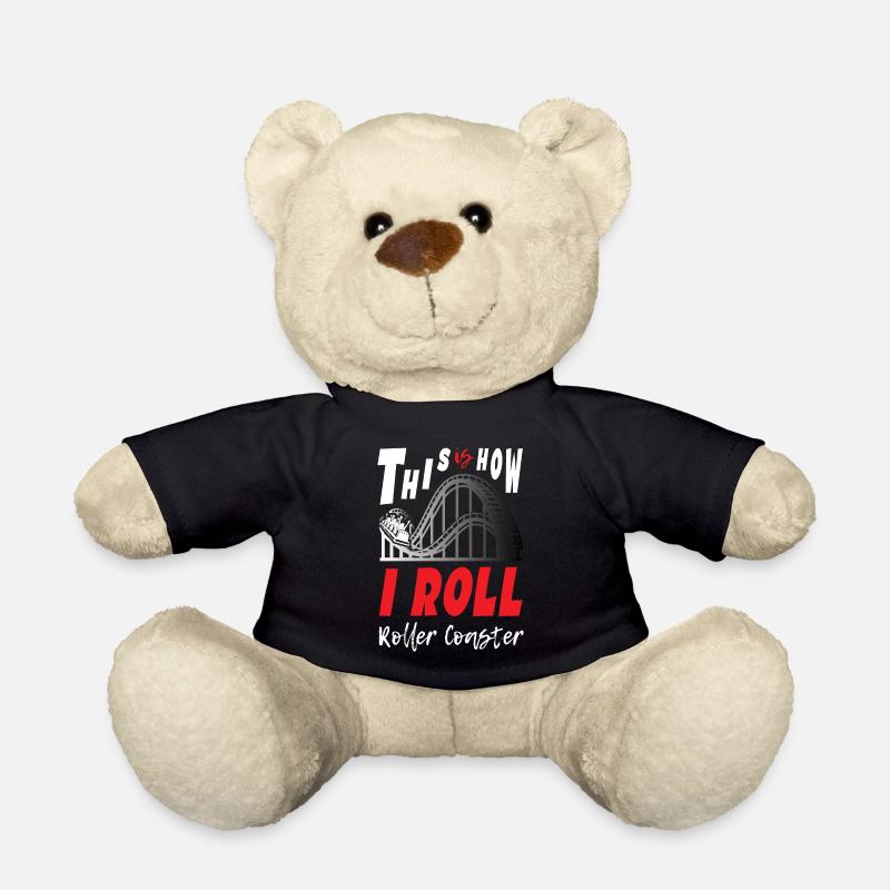 This is How I Roll Roller Coaster - Teddy - Schwarz