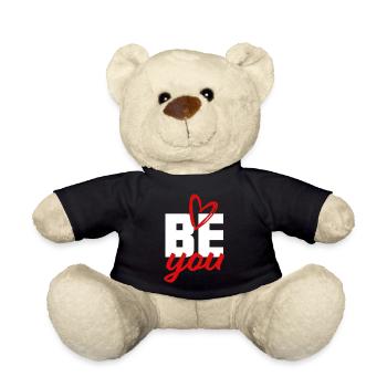 Be You - Self-Confidence, Courage, Giving Strength - Teddy Bear - black - Front