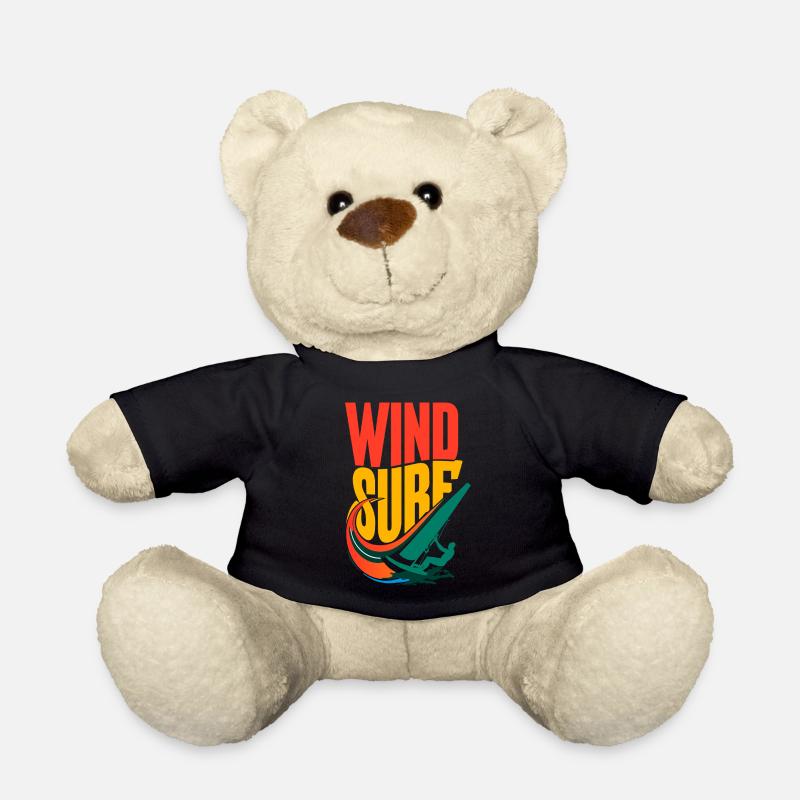 Lebendiges Pop-Art-Windsurf-Design - Teddy - Schwarz