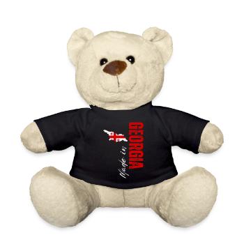Made in Georgia, vertical design - Teddy Bear - black - Front