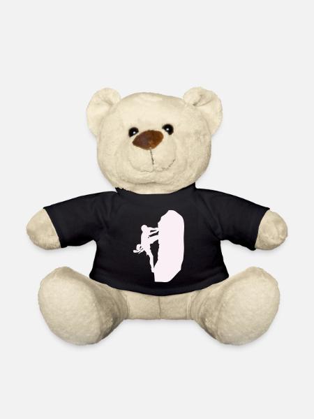 klettern_bergsteigen_silhouette- - Teddy Bear - black