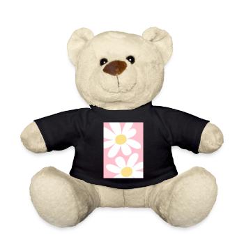 Rose avec des fleurs - Nounours - noir - Devant