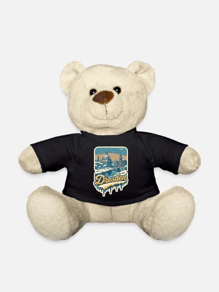 Winterliches Dresden – Altstadt im Schnee - Teddy - Schwarz