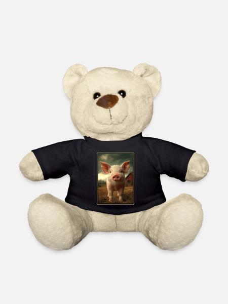 Schweine Schwein - Teddy - Schwarz