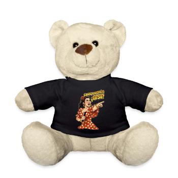 LOLA If you want me to leave - Teddy Bear - black - Front